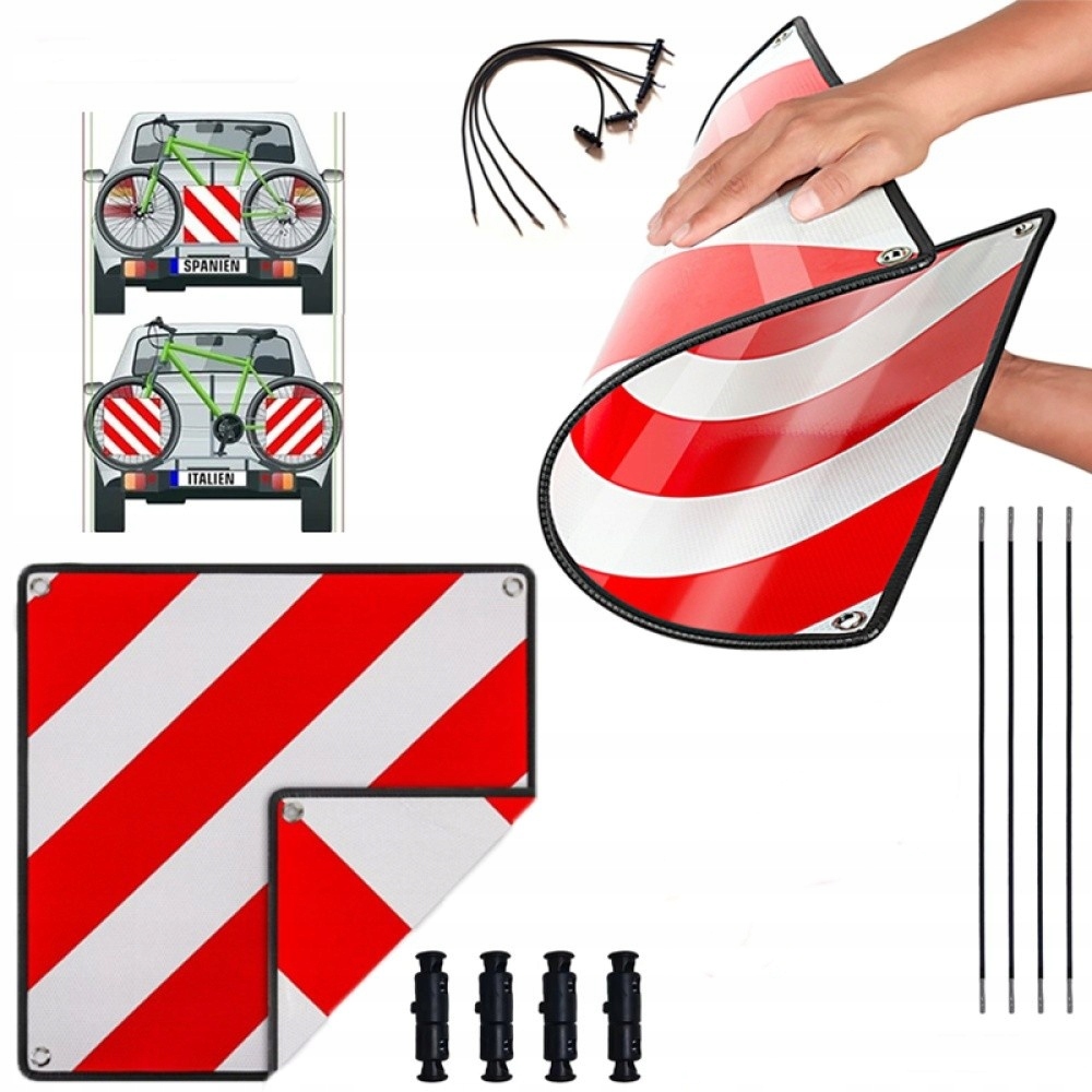 50x50 cm Výstražná tabule na nosič zavazadel Itálie Španělsko obytný vůz