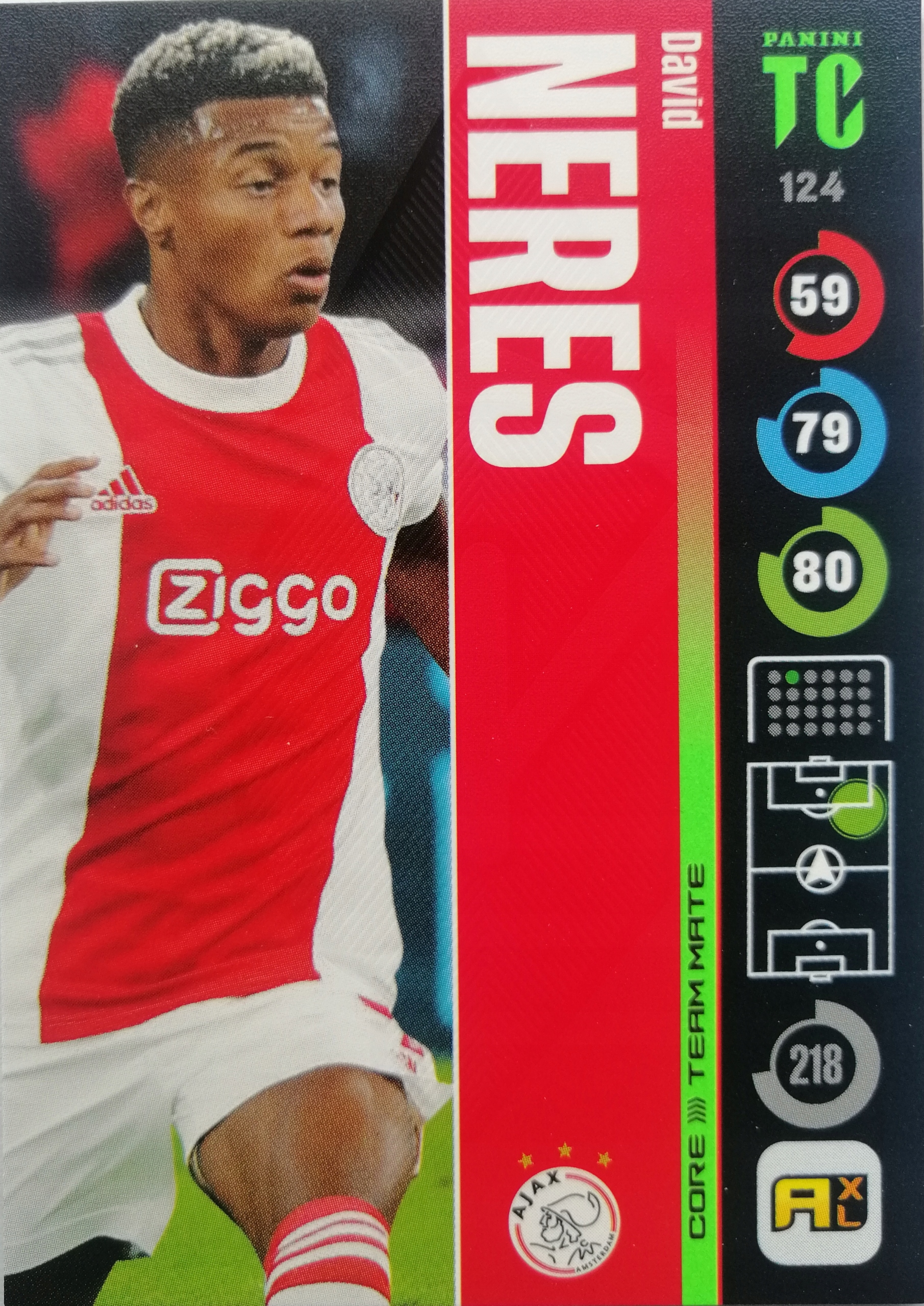 Panini Top Class Team Mate 124 Neres Ajax