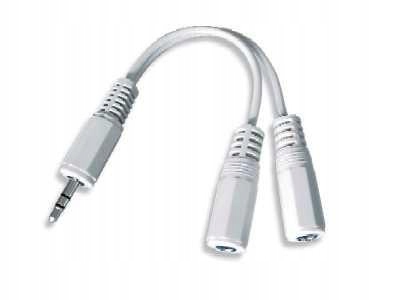 Adapter rozdzielacz 3.5mm jack -> 2x3.5mm jack