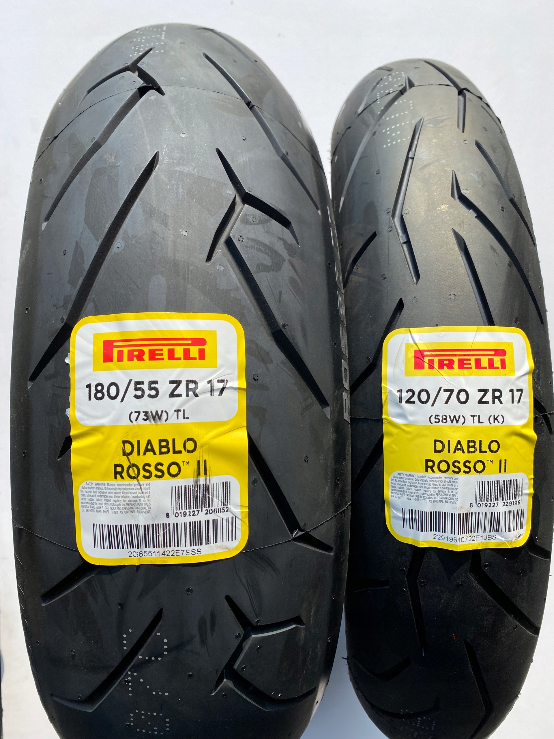 ШИНИ PIRELLI DIABLO ROSSO II 120/70/17 180/55/17