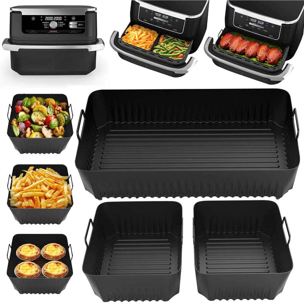 Silikonová Forma Na Fritézu Air Fryer Bez Tuku 3KS 10.4L+2 x 5.2L