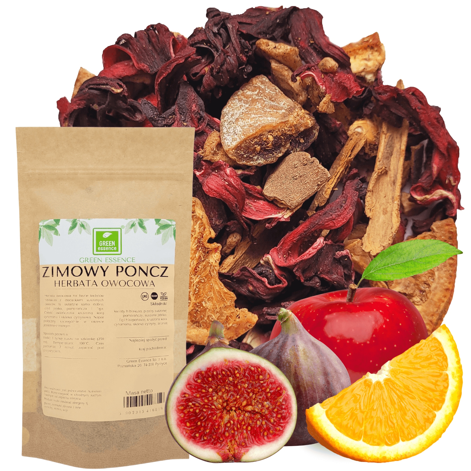 Levně Čaj Zimní punč 50 g ibišek pomeranč jablko fíky skořice