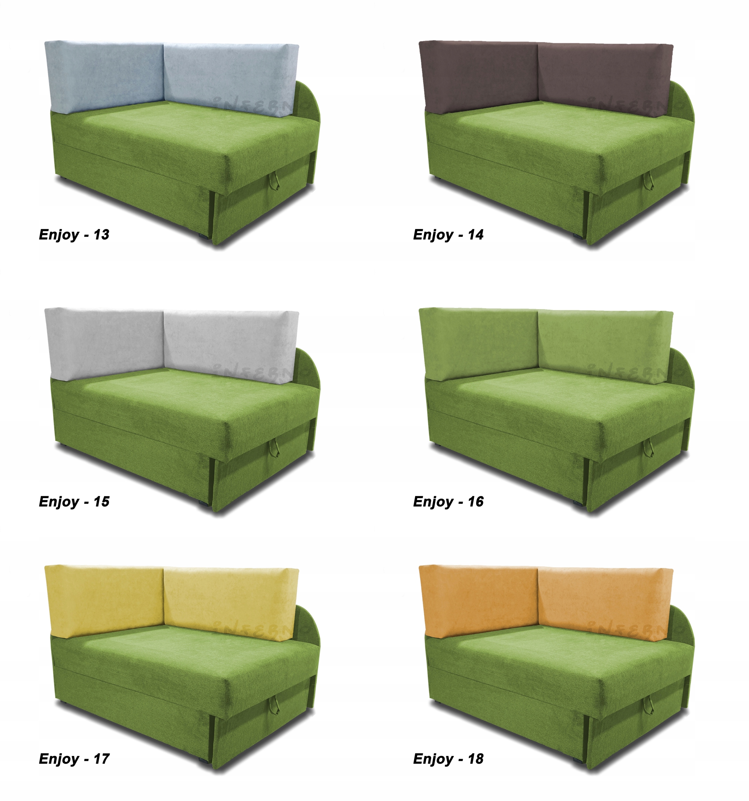 Łóżko dla dziecka, sofa dziecięca, narożnik KUBUŚ Szerokość mebla 77 cm