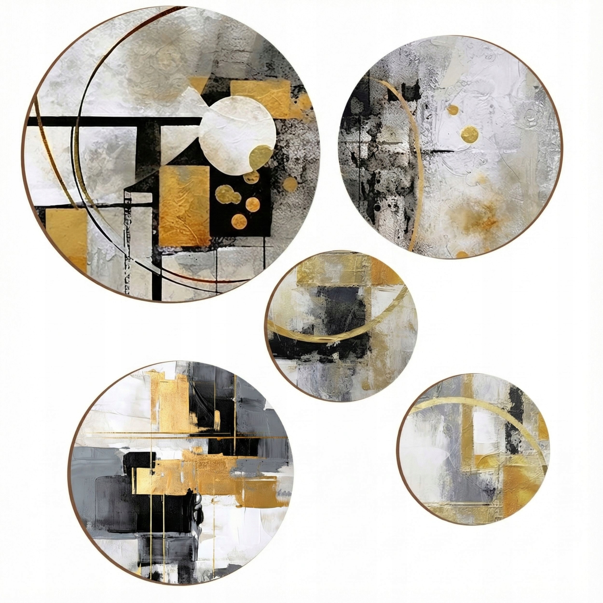 Nowoczesne Złote Obrazy na ścianę do pokoju salonu sypialni Abstrakcja