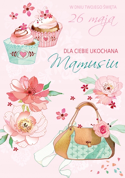 

Karnet Kartka Laurka Dzień Matki Dla Mamy Wzór 7