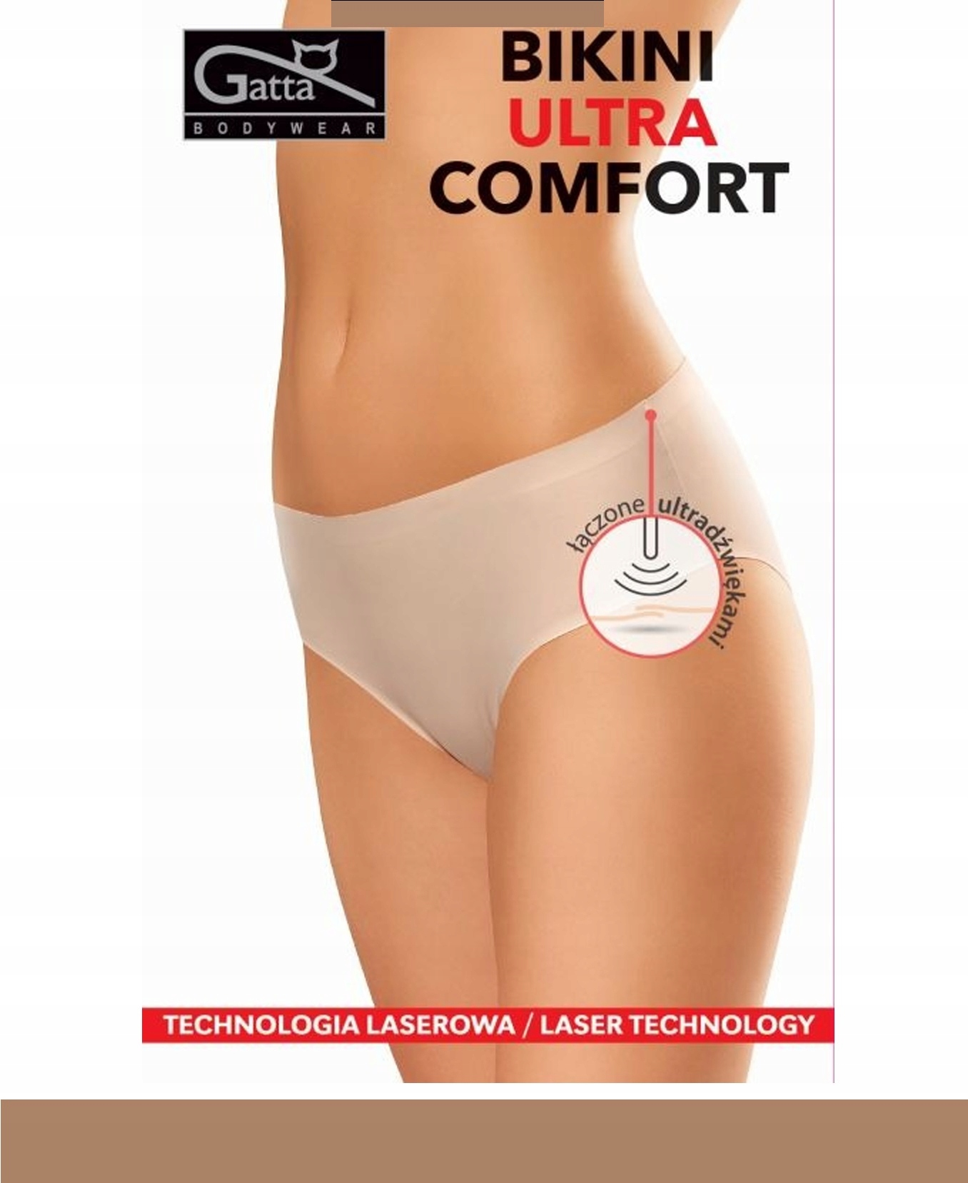 

Gatta Majtki Bikini Ultra Comfort XS/Beige