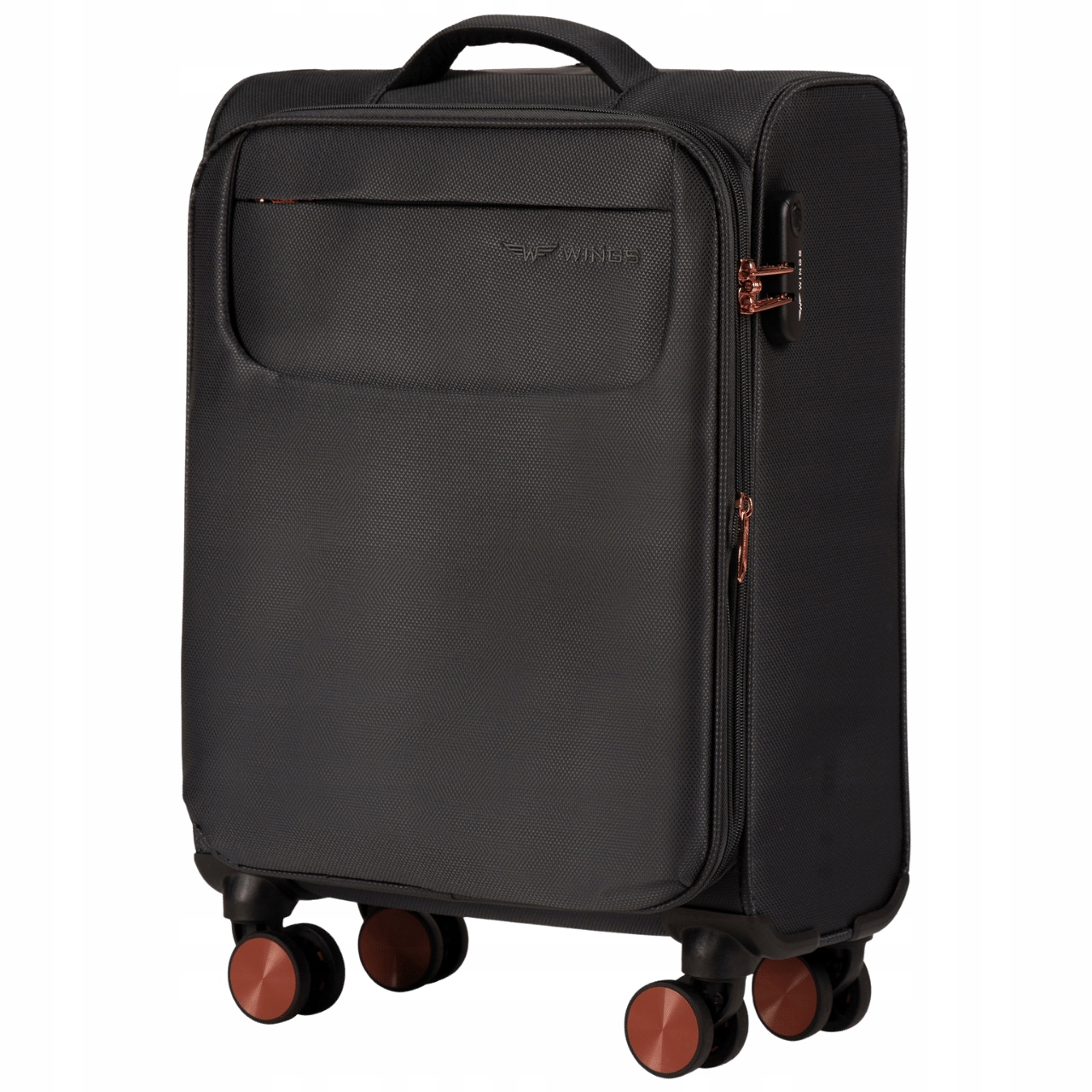 Walizka Miękka Wings Mała S Kabinowa Lekka 38L Poszerzana 4 Koła TRN01G