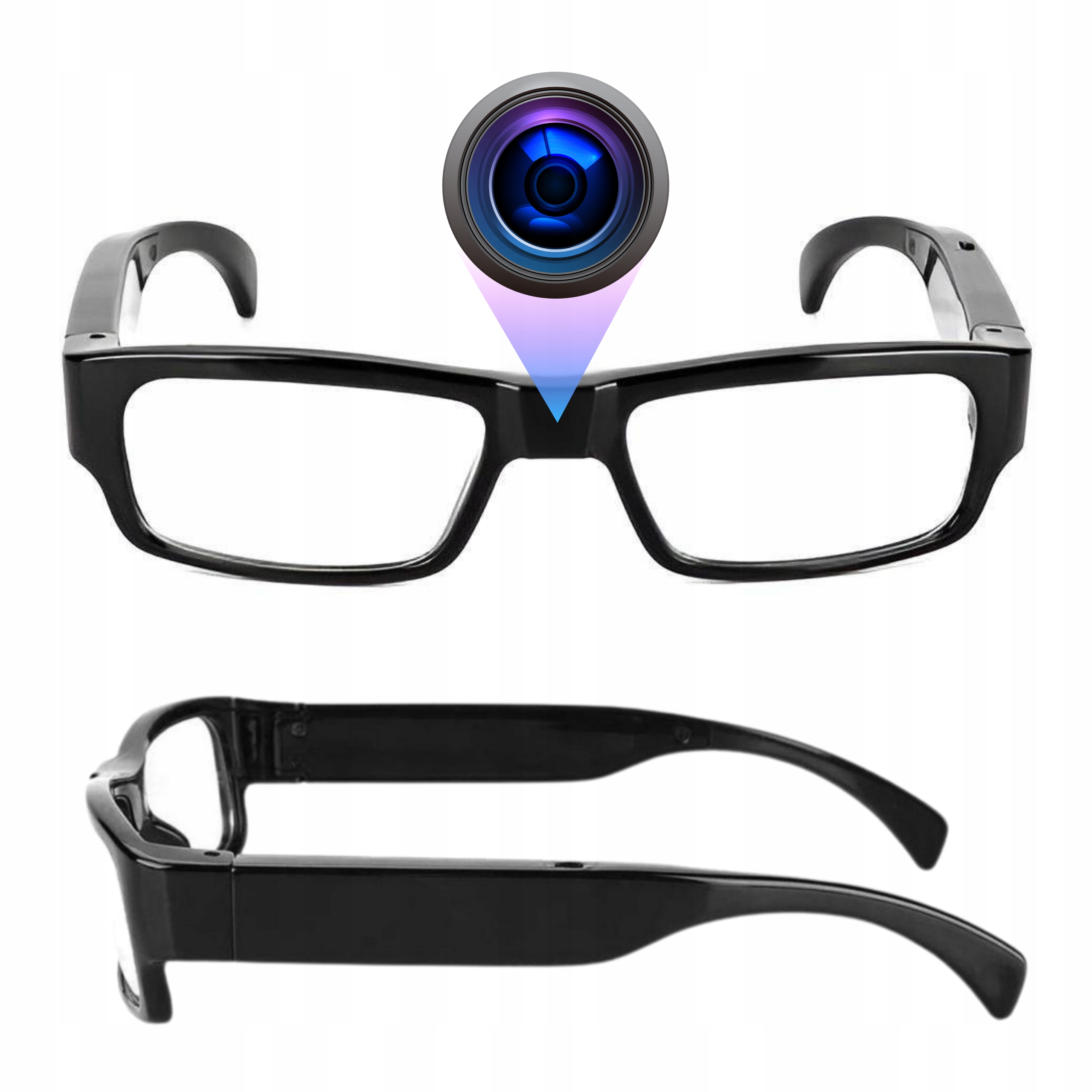 Špionážní Brýle Skrytá Mini Kamera Na Zip Diskrétní Full Hd