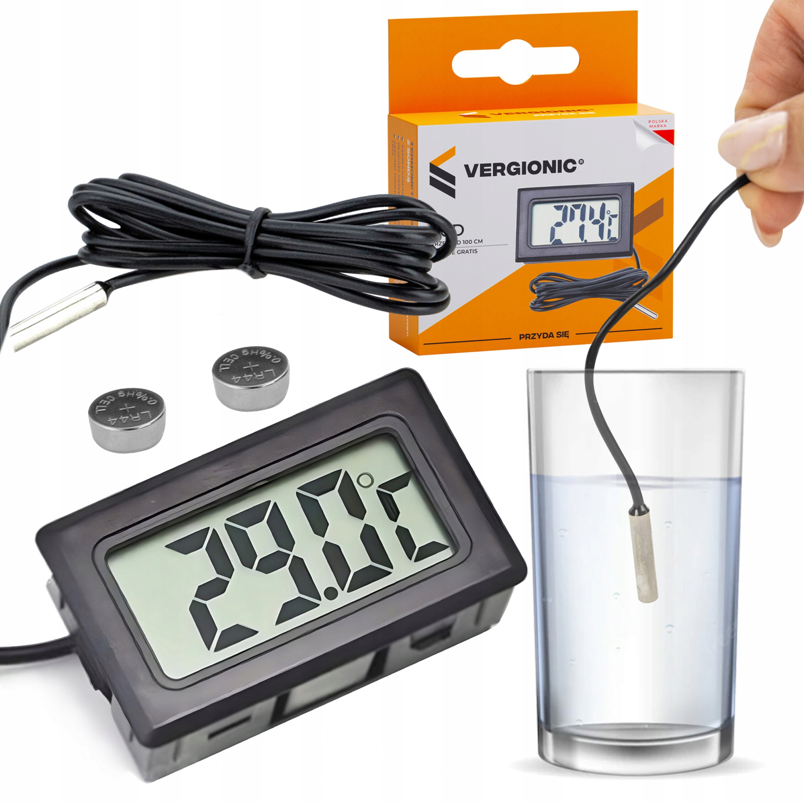 

Termometr Elektroniczny Cyfrowy Z Sondą Precyzyjny