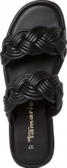 Tamaris 1-27120-42 Nazouváky každodenní kožené, černé, pletené, vel.