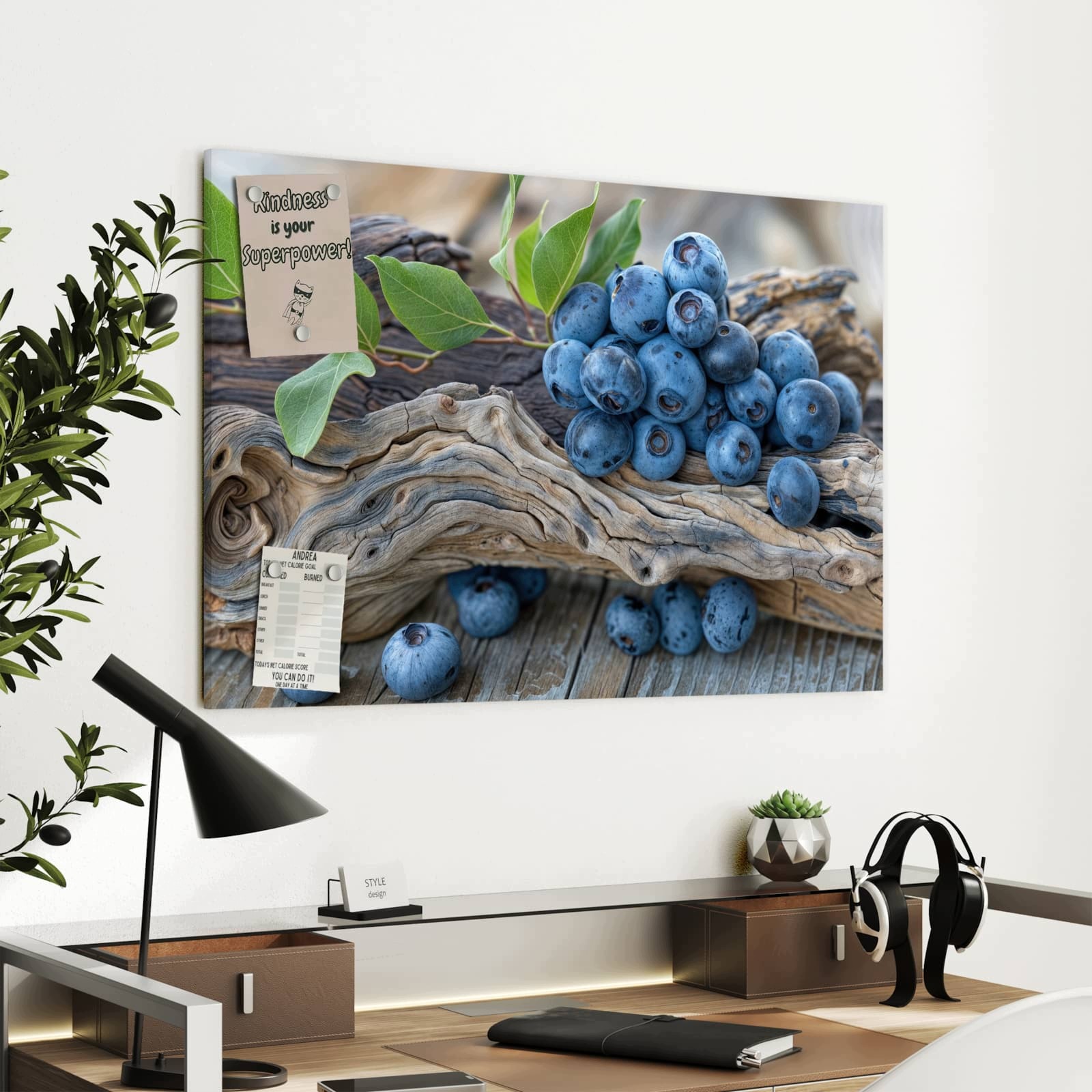 Magnetická tabule Bobule 90 × 60 cm