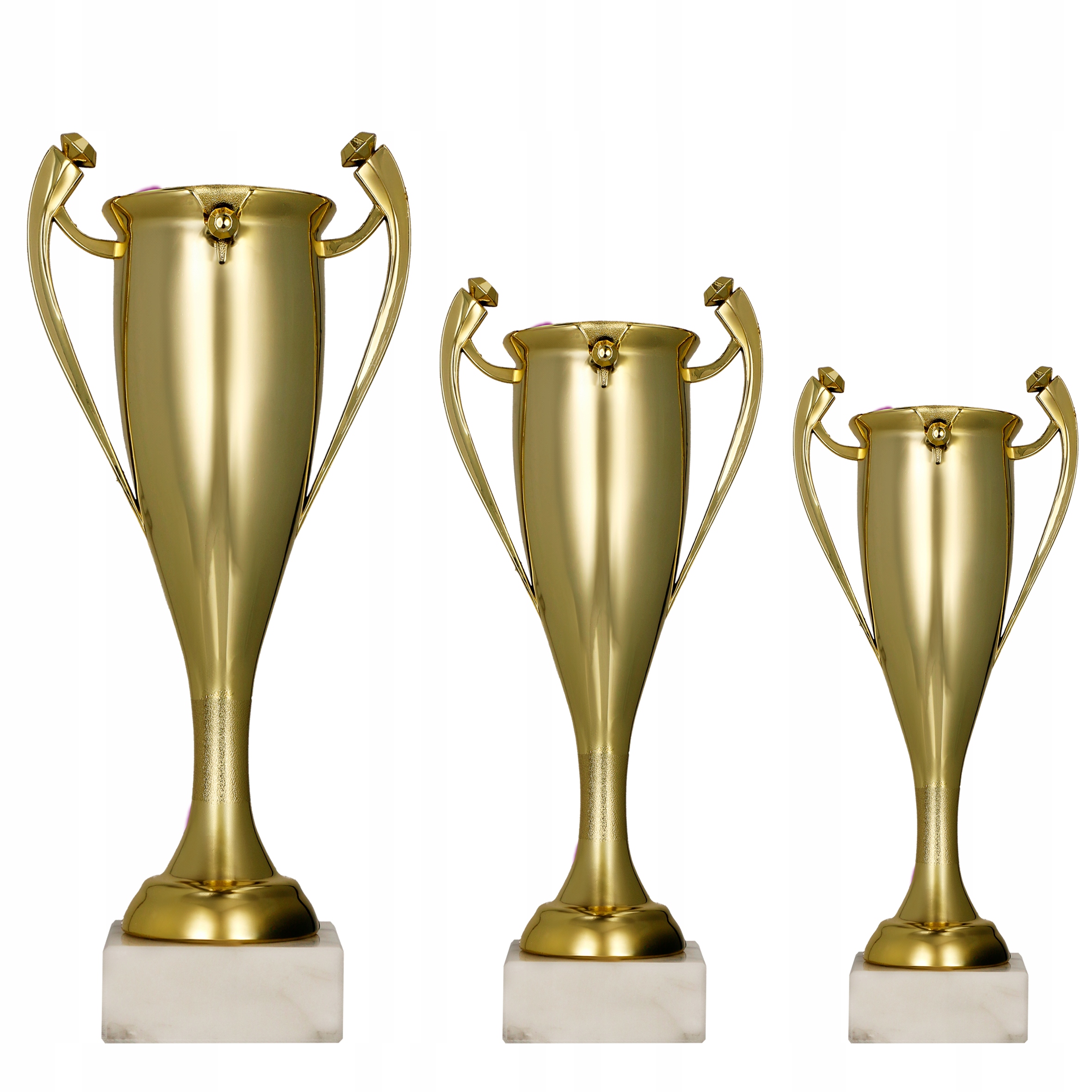 Puchary Zestaw Pucharów /komplet 3 Szt 24 29 35 cm Grawery