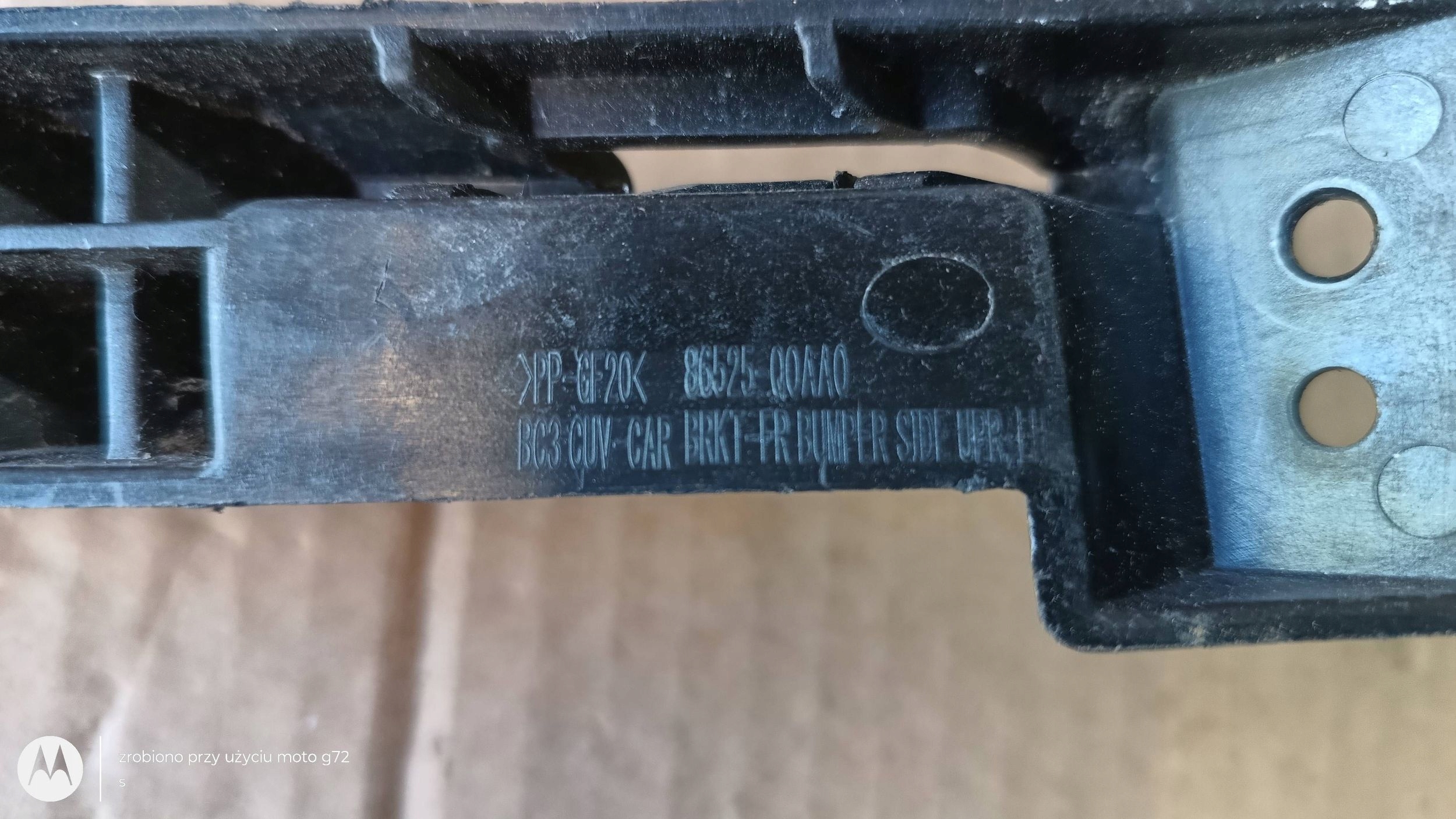 HYUNDAI BAYON support bracket holder of a bumper left front 86525-Q0AA0 2021