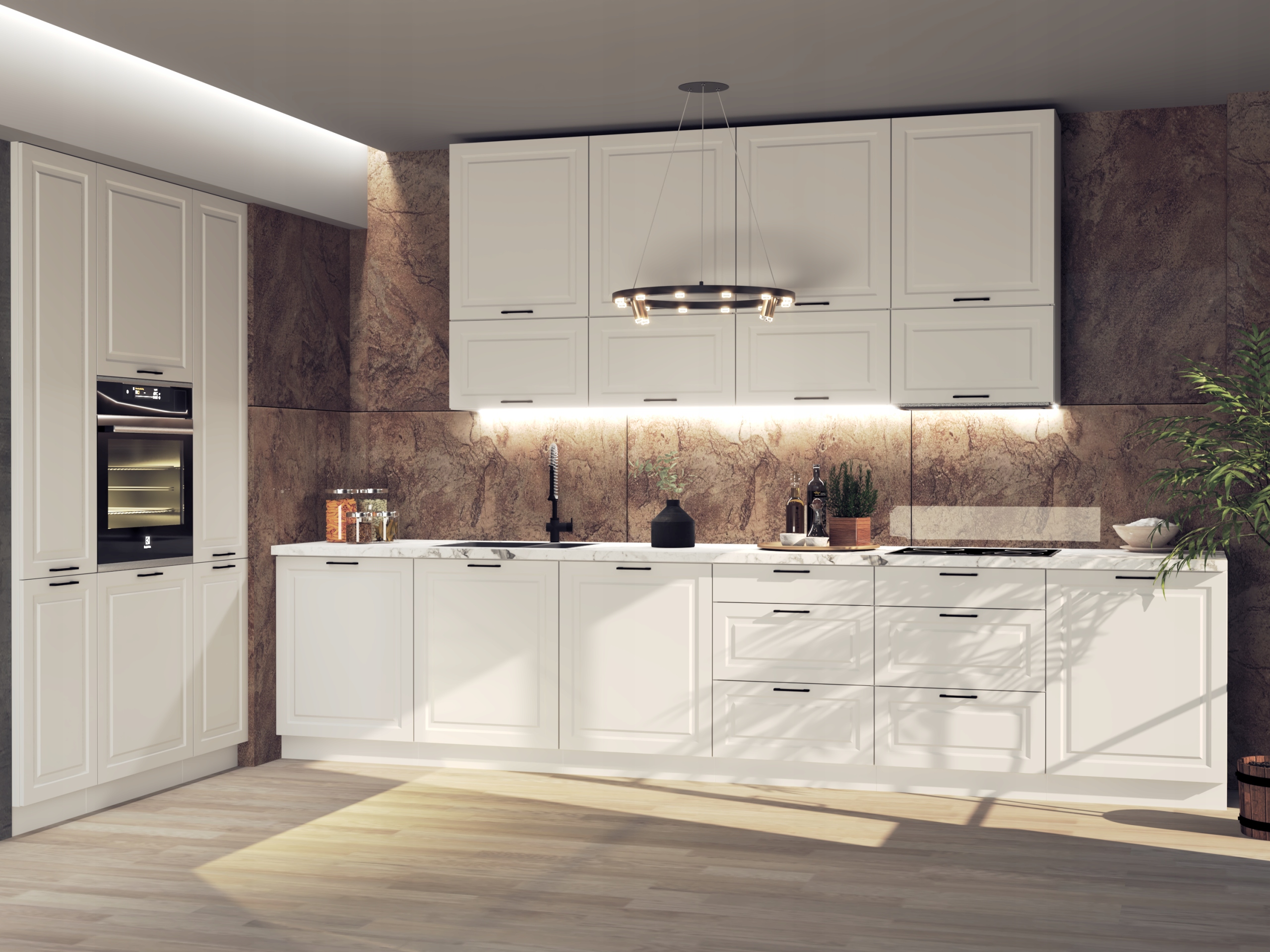 Szafka D60PKMV Venezia pod piekarnik i mikrofala Materiał Płyta MDF