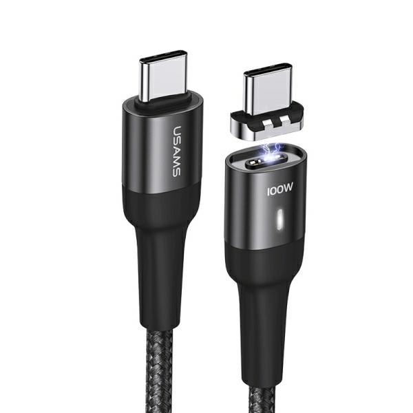 

Usams Kabel magnet. U58 Usb-c na Usb-c 100W Pd Fas