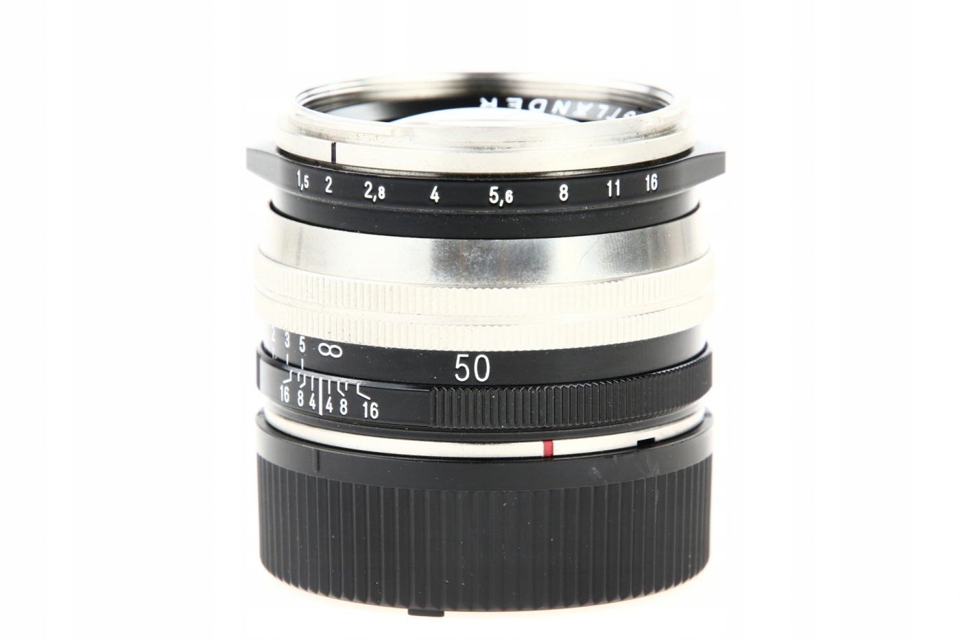 Voigtlander 50mm F1.5 Nokton II Leica M-SC Niklowy Mocowanie Leica M