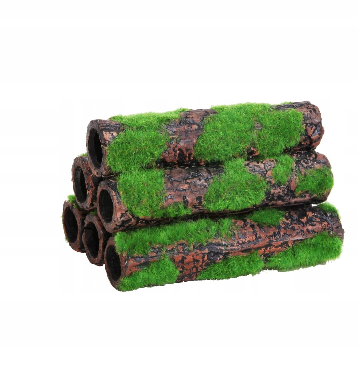 

Rurki z Mchem Ozdoba do Akwarium Aqua Nova 10x7x6