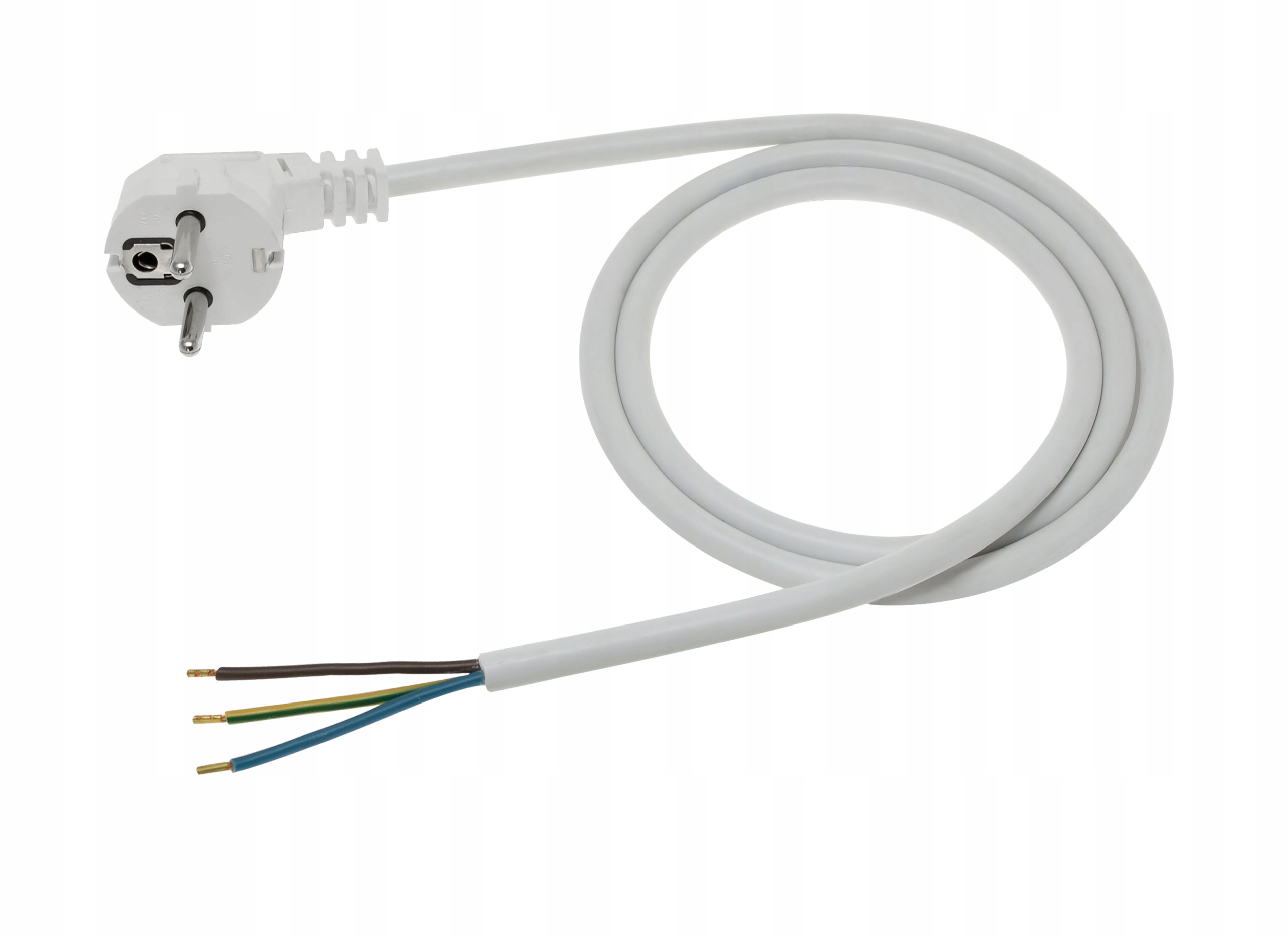 

Przewód zasilający kabel 3m Omy 3x1 biały 99066