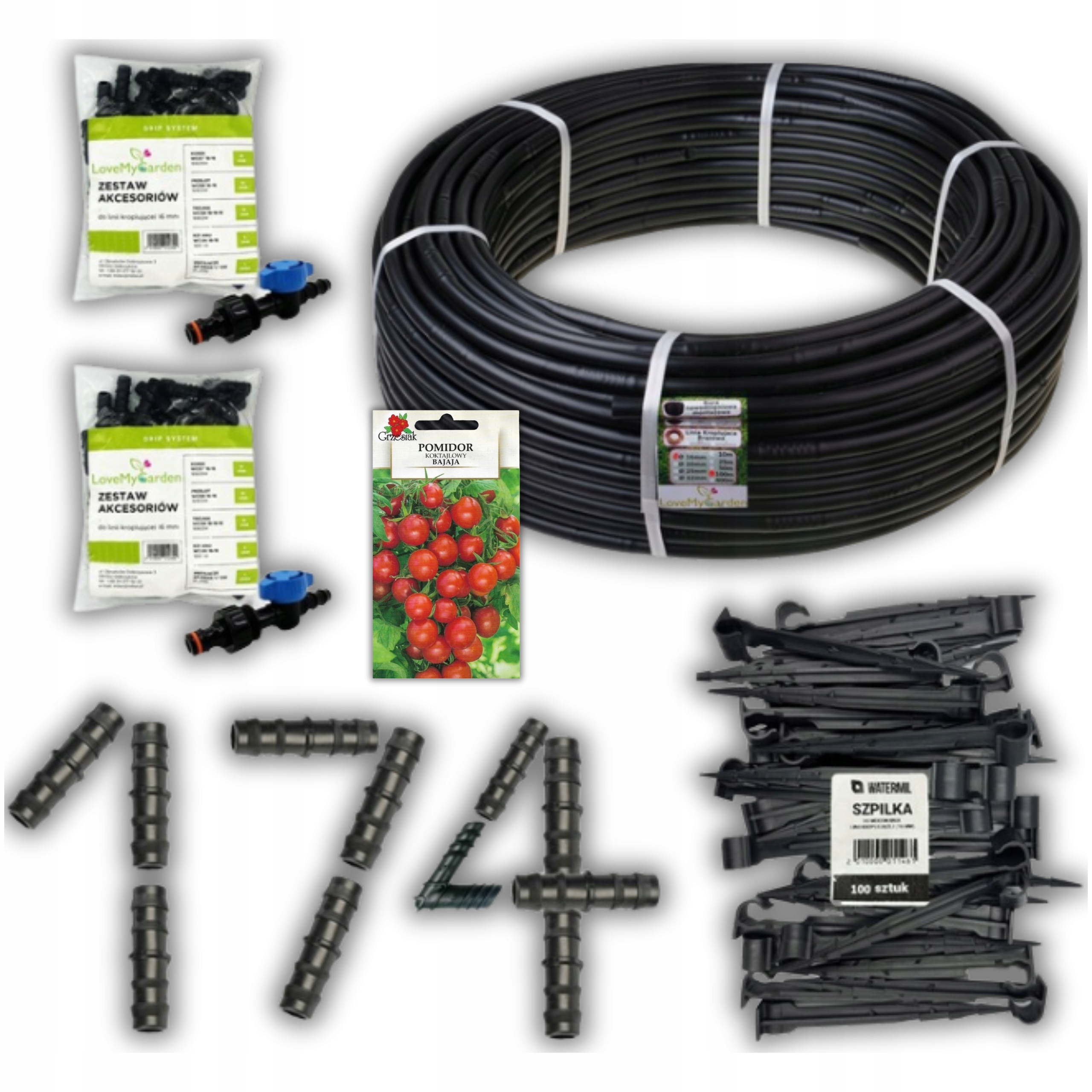 Zavlažovací Linka Na Hadici Na Zalévání Systém Kapkový Set 100 m 174 ks