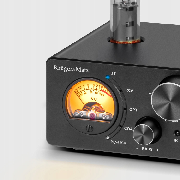 WZMACNIACZ LAMPOWY STEREO MAŁY MOCNY 2 X 100W BLUETOOTH 5.0 A60 Moc wyjściowa 4Ω 200 W