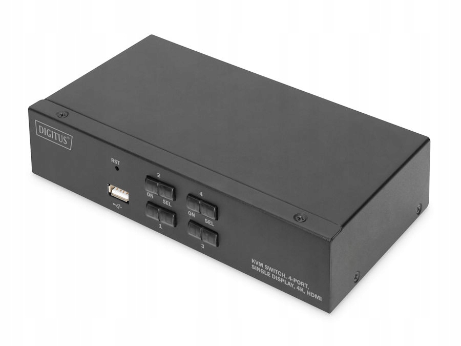 przełącznik Kvm Hdmi 4K 4-portowy Digitus DS-12880
