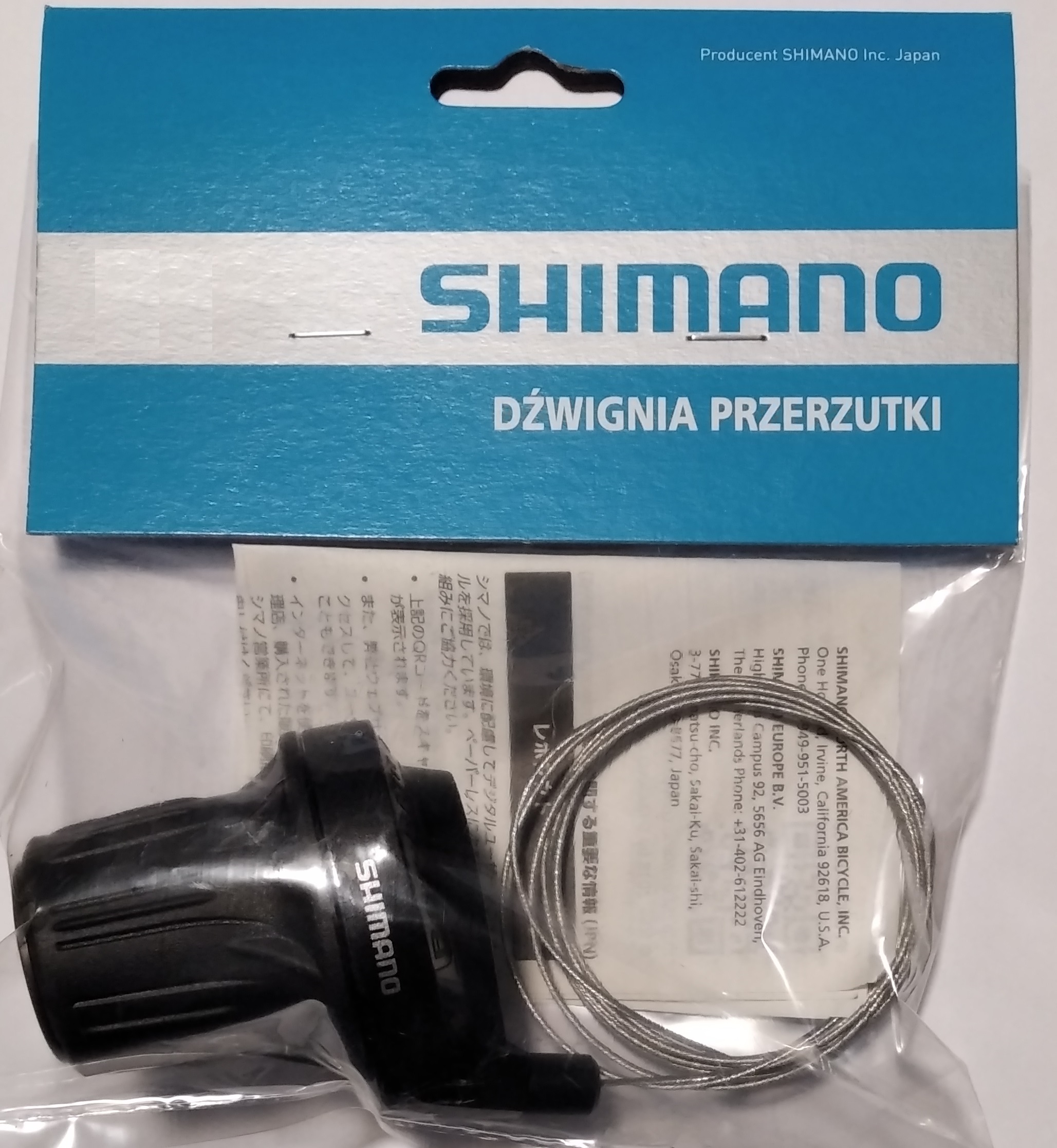 manetka SHIMANO SL-RV200 prawa 6s 6rz grip + linka Kod producenta ASLRV2006RA
