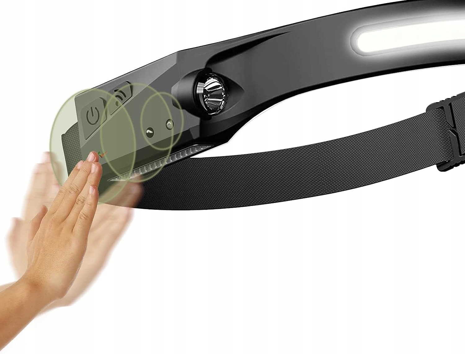 LATARKA CZOŁOWA CZOŁÓWKA PASEK LED USB-C IPX VAYOX Model VA0128