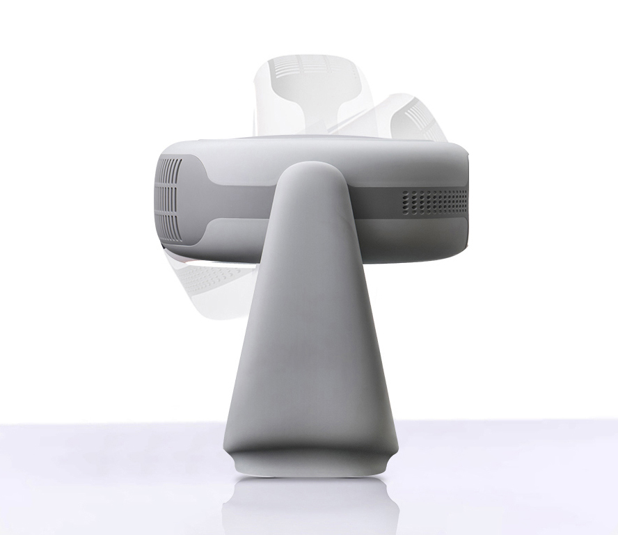 PRZENOŚNY PROJEKTOR RZUTNIK OBROTOWY ANDROID FULLHD AUTOKEYSTONE AKUMULATOR Wysokość produktu 21.5 cm