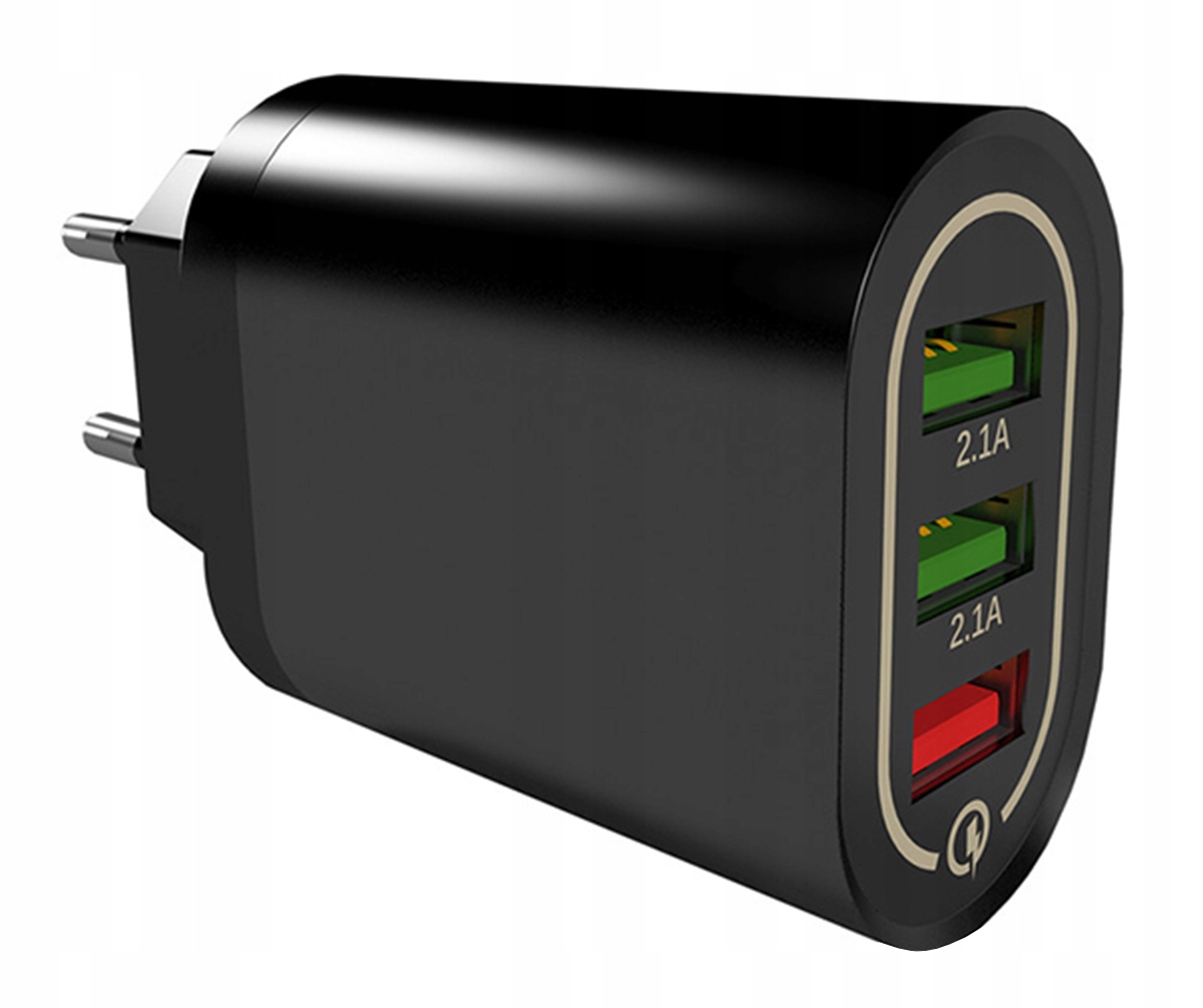 

Ładowarka Sieciowa Szybka 3x Usb 3.0 Qc 18W