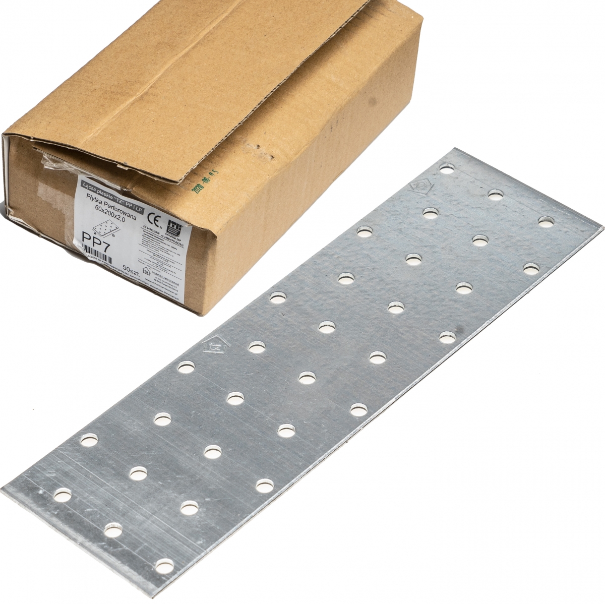 

50x Łącznik ciesielski 200x60 2mm płaskownik PP7