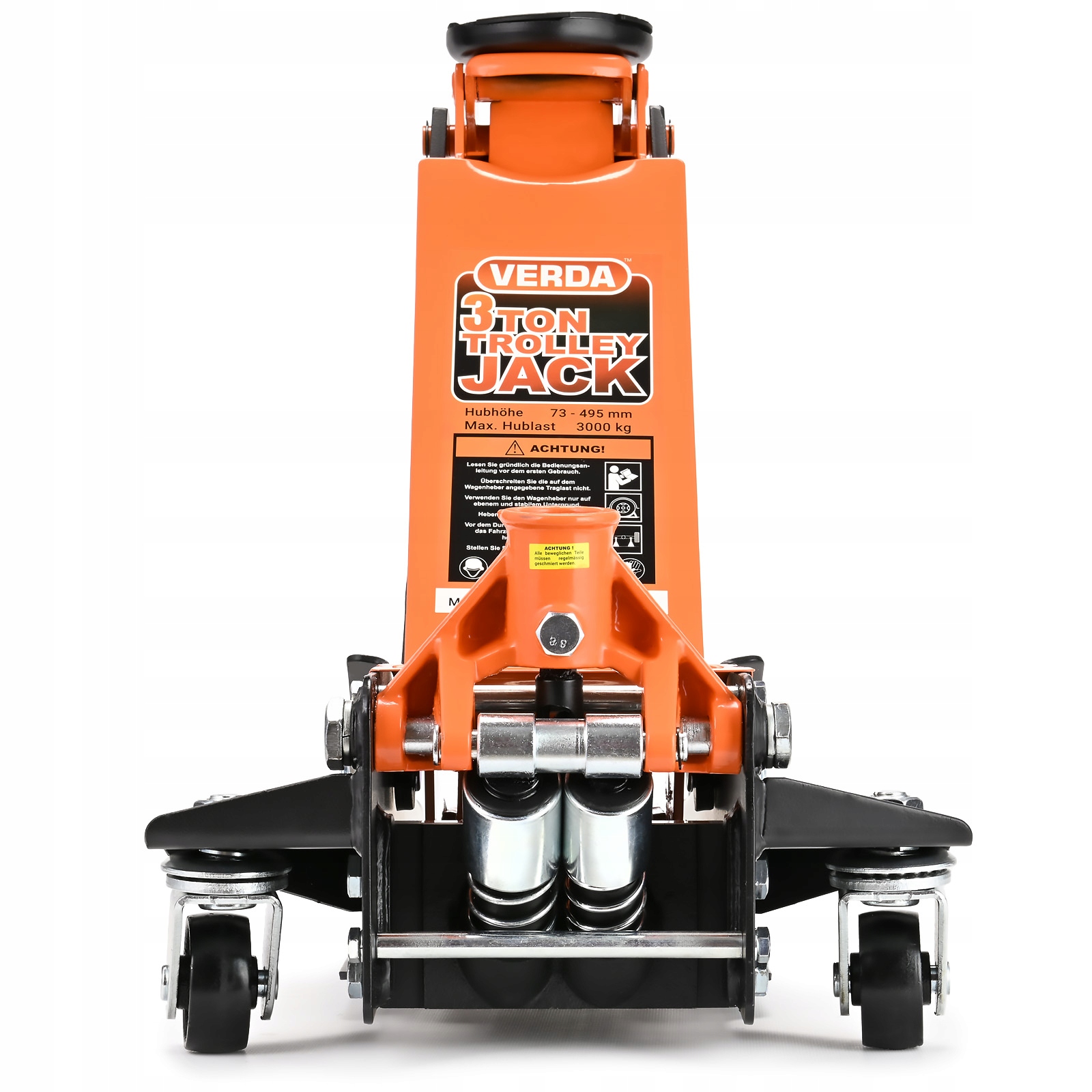 PODNOŚNIK SAMOCHODOWY NISKOPROFILOWY LEWAREK ŻABA 3T 2-TŁOKI 73 - 515 mm Minimalna wysokość podnoszenia 75 mm