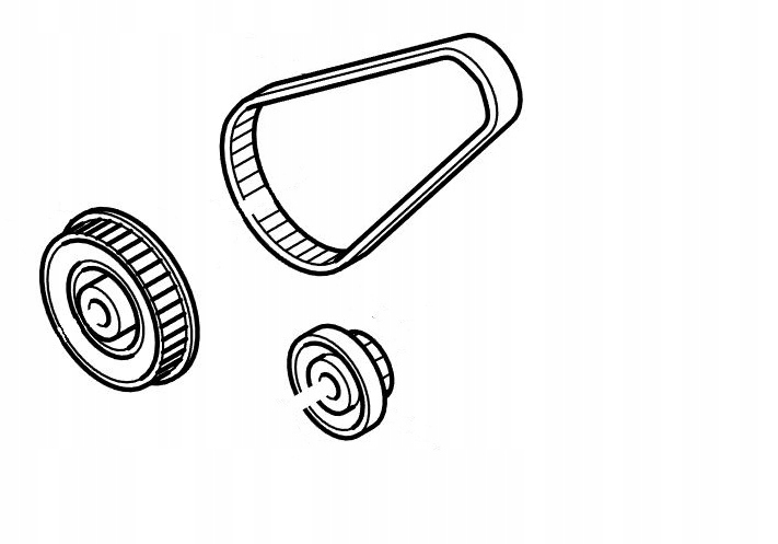 Makita Sada Řemenového Pohonu Pro Ozubená Kola Pásové Brusky 9403 Originál