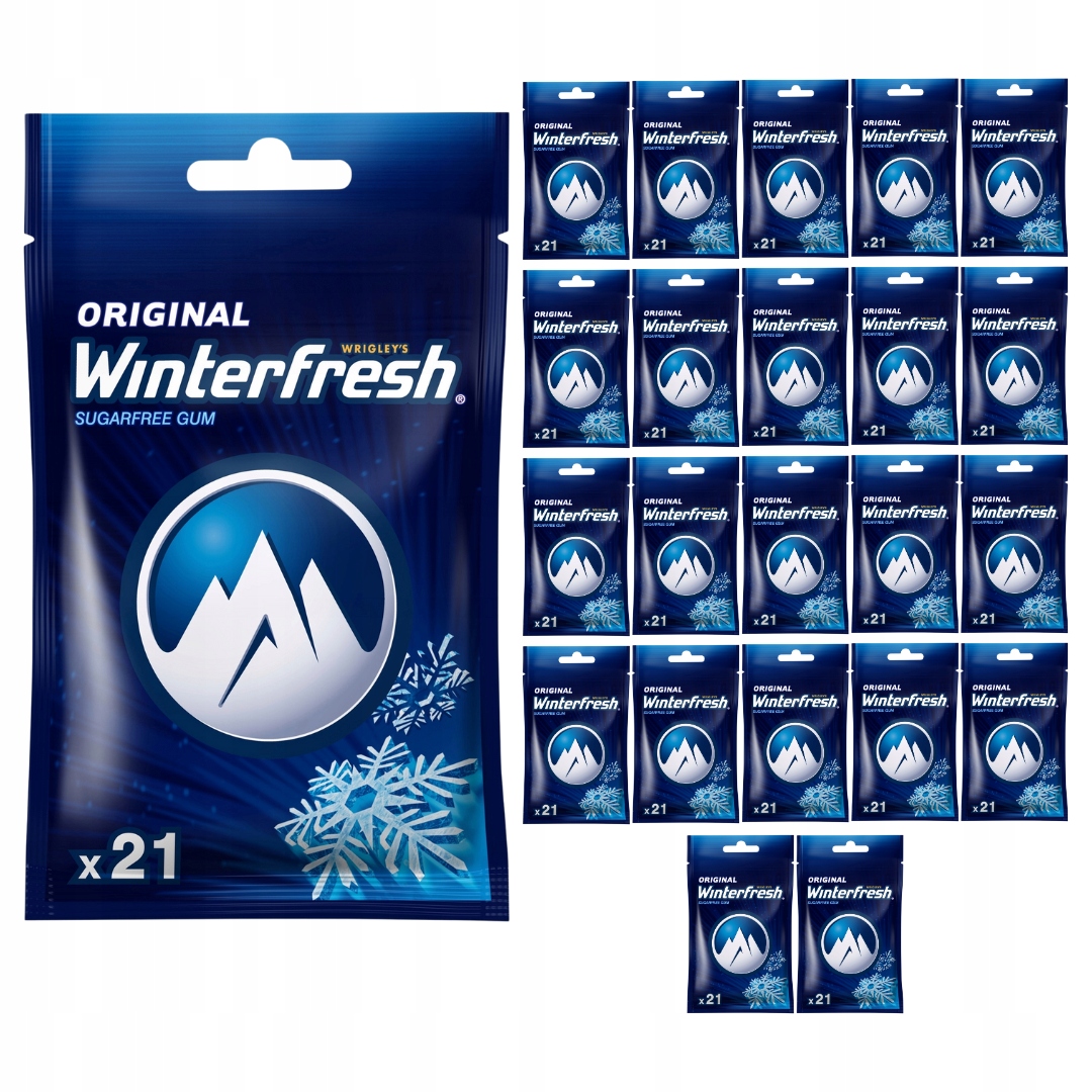 Levně žvýkačka Winterfresh Original bez cukru 29 g (21 kusů x 22 kusů