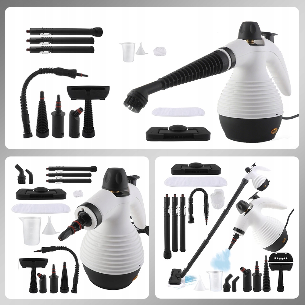 Parownica Mop Elektryczny Myjka Parowa 1050W 46PSI 350ml Do Szyb Mebli