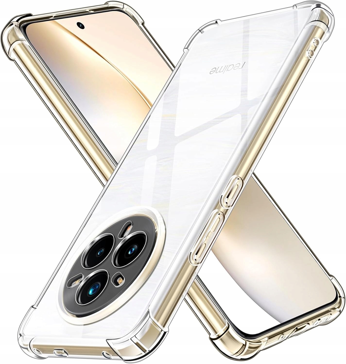 Etui do Realme 14 Pro Plus 5G Anti-shock Clear Ochrona Wzmacniane 360°