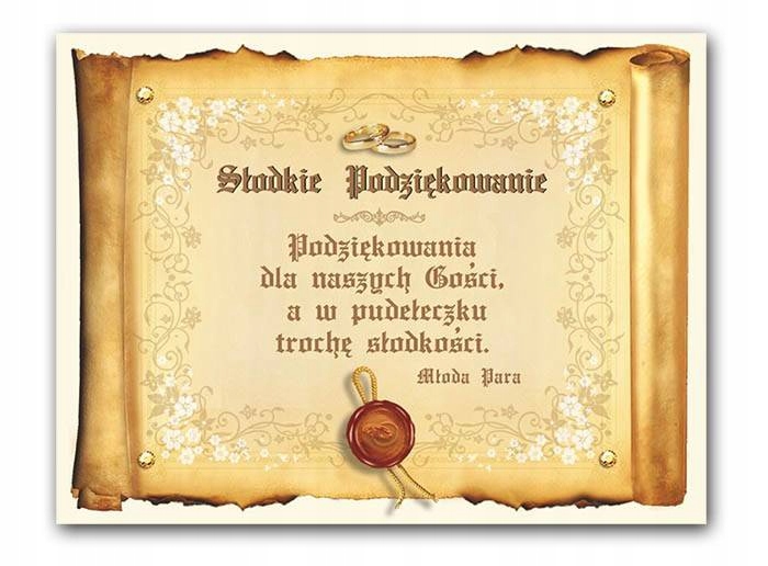 

Etykiety Nalepki na Pudełka na Ciasto Weselne 25sz