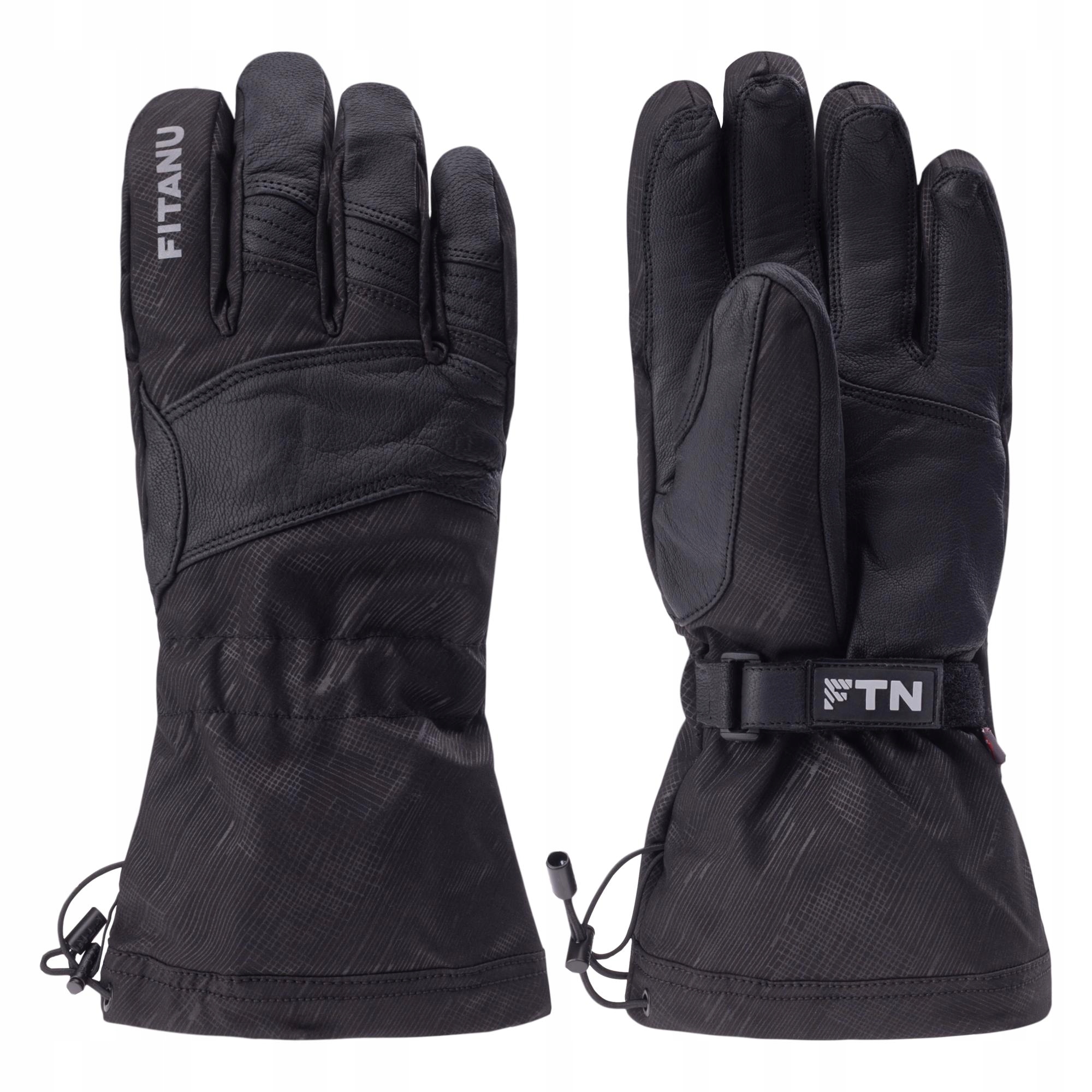 Pánské lyžařské rukavice Fitanu Satea Primaloft Voděodolné černé L/XL