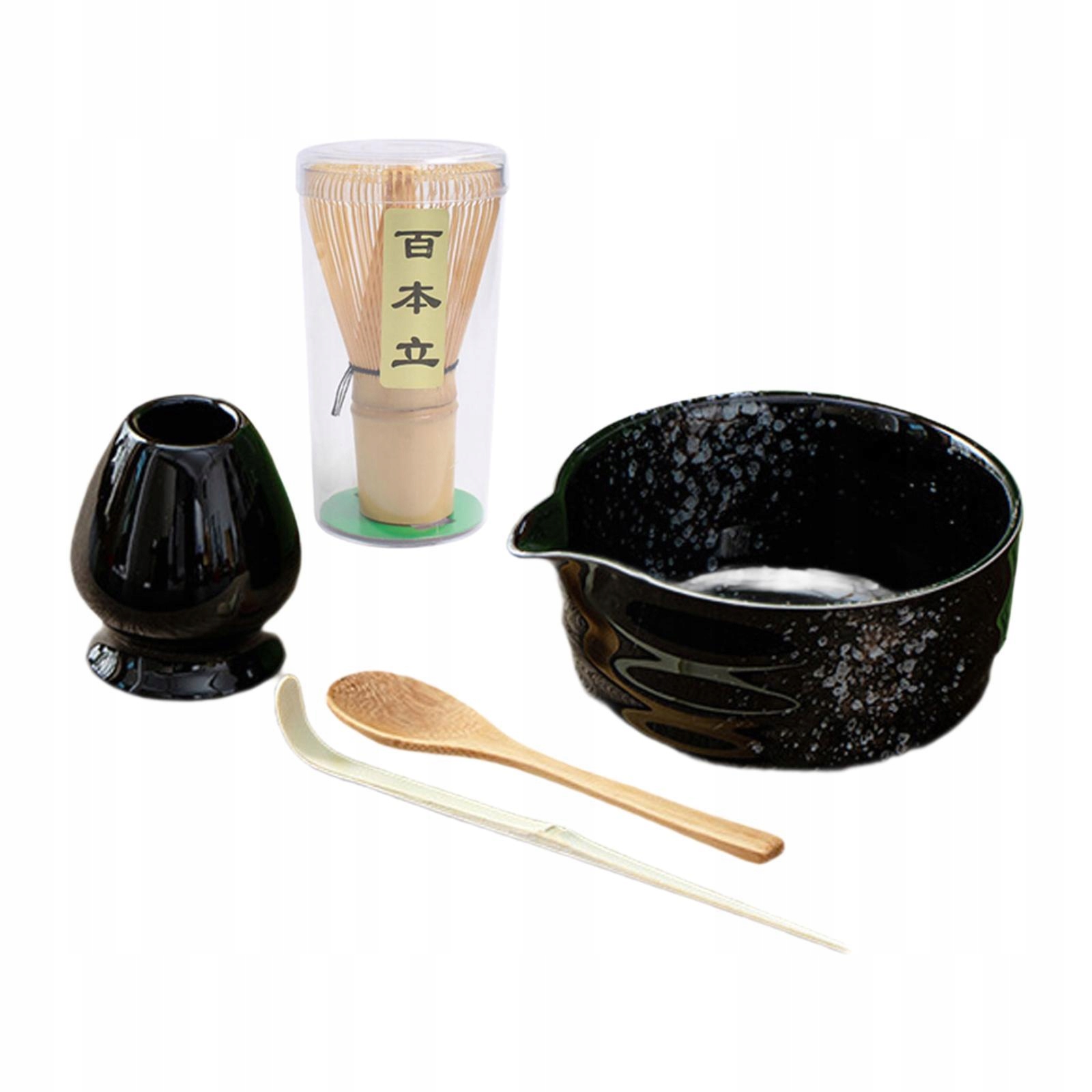 Levně Sada na čaj Matcha Lžíce na matchu Držák na metličku Keramický