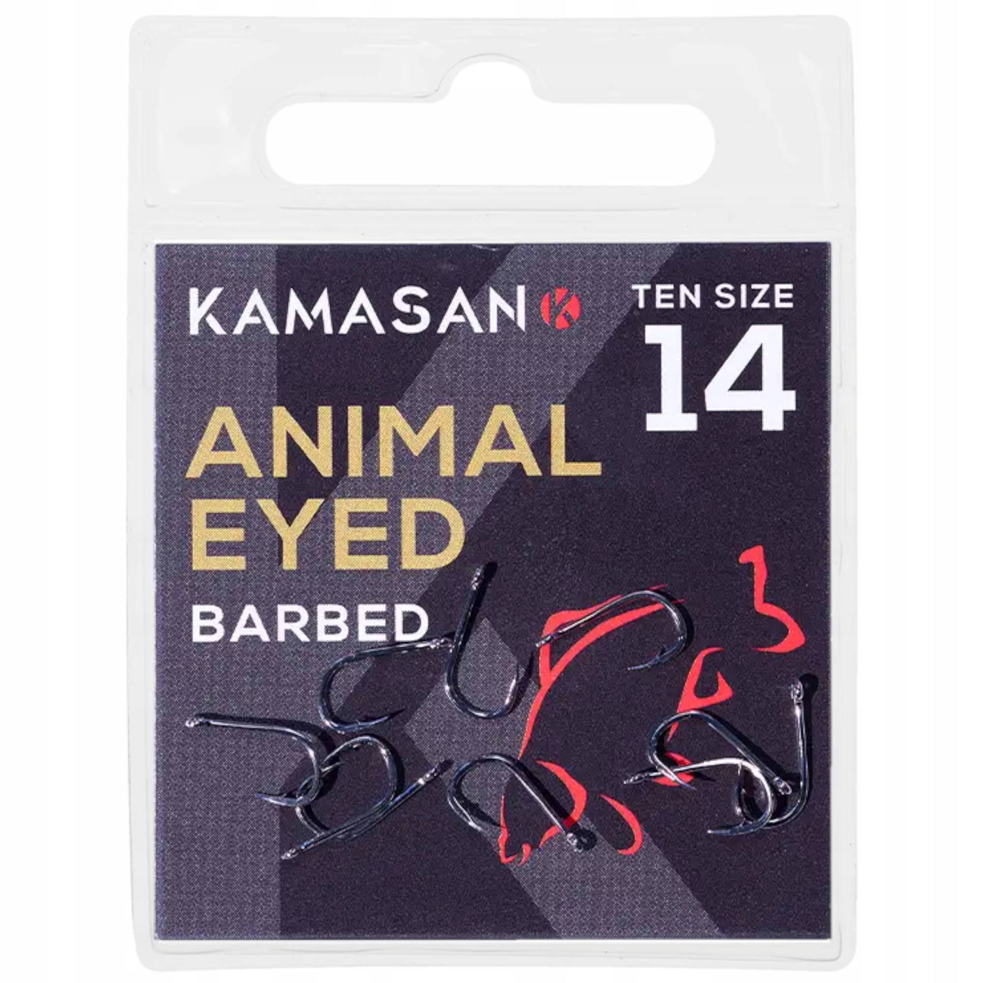 Haczyki Kamasan Animal Eyed Barbed Rozmiar 12