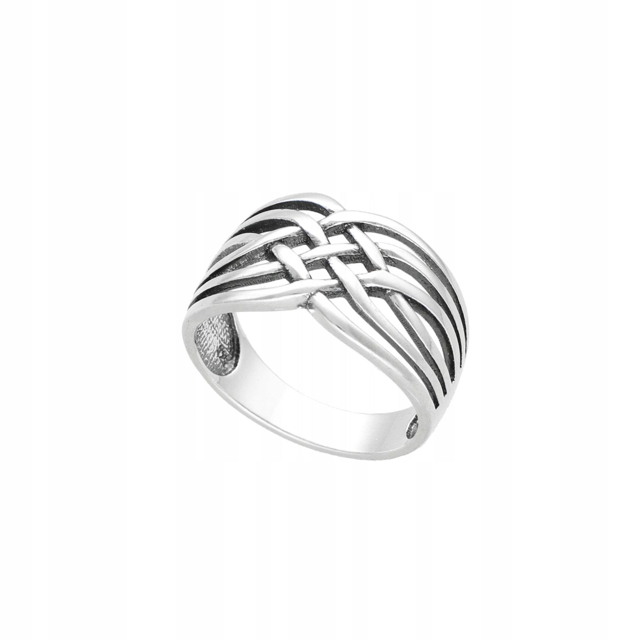 Prstýnek pletený z stříbro, vel.