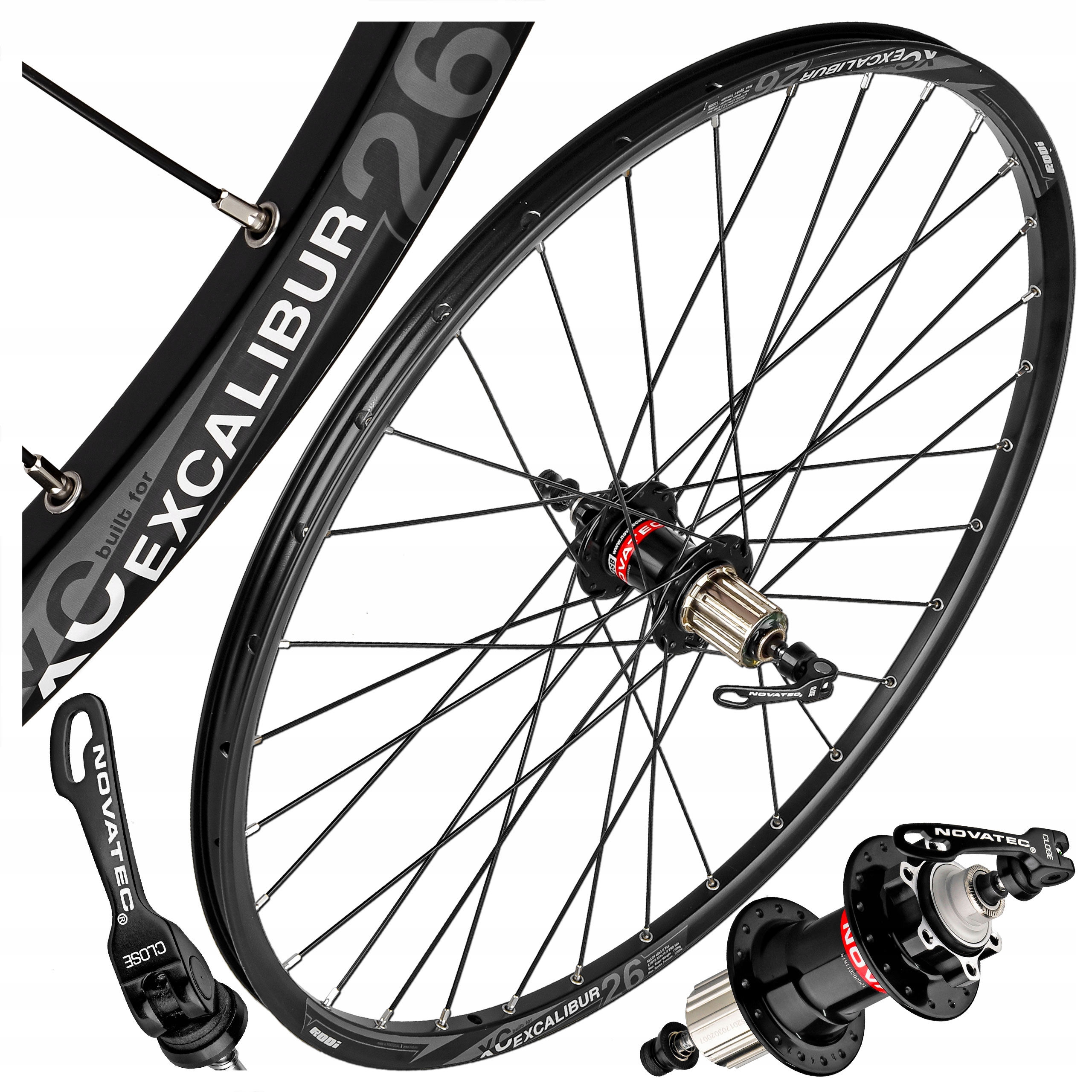 

Koło Rowerowe Tył Rodi 26'' Novatec Czarne Tarcza