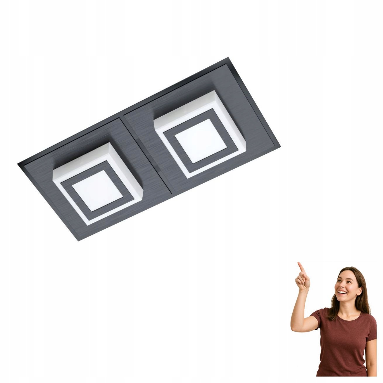 Led stropná lampa 2x3,3W Masiano 1 99362 Eglo