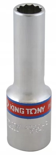 Nasadka Calowa 1/2 Długa King Tony Rozmiar 3/8" 12kt x 77mm 423012S