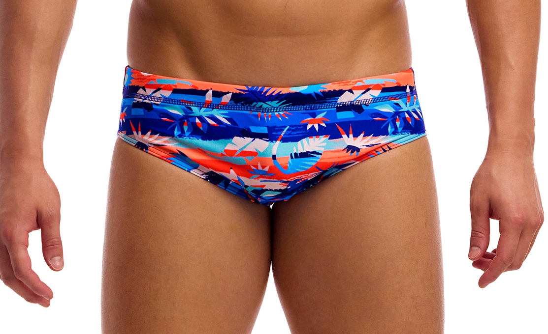 Pánské plavky Funky Trunks Forever Fossil slipy S (UK32)