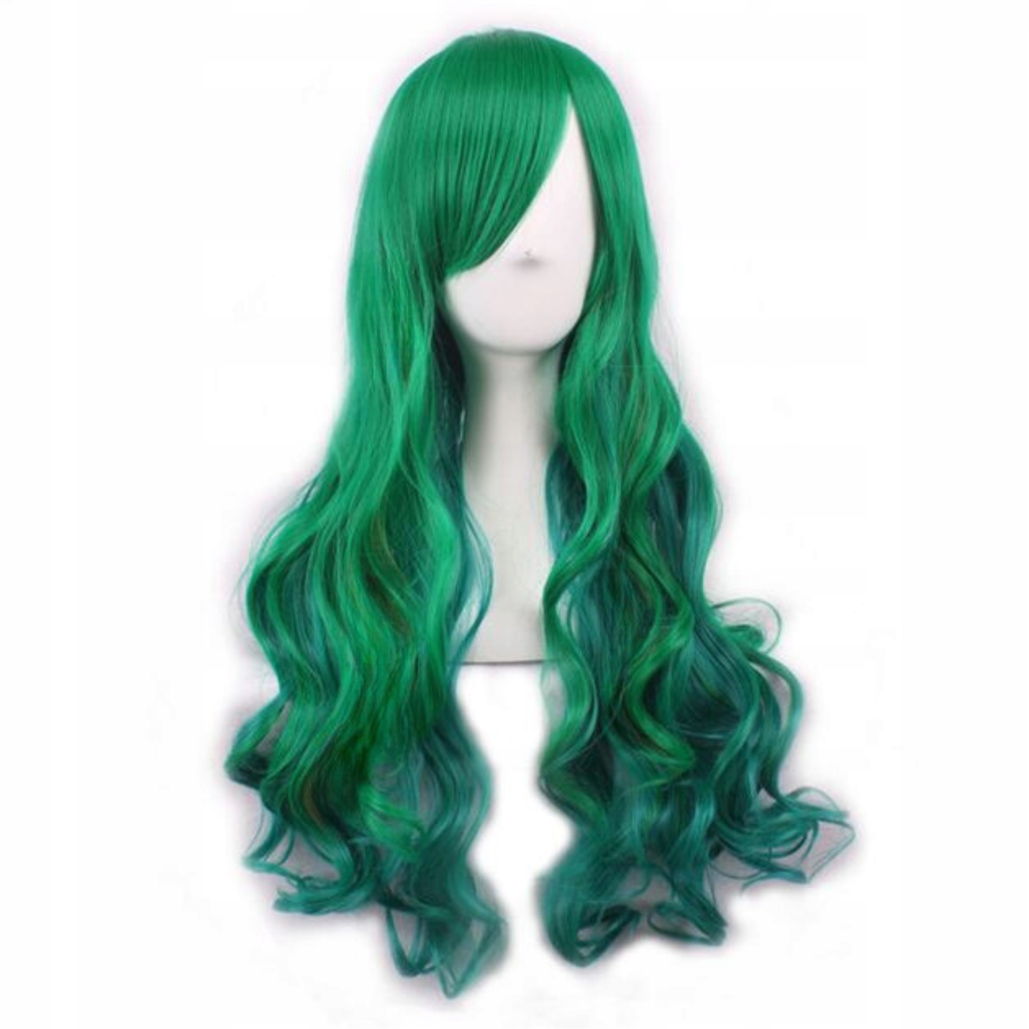 PERUKA ZIELONA KOSTIUM PRZEBRANIE STRÓJ KARNAWAŁOWY WŁOSY SYNTETYCZNE EAN (GTIN) 5905258916354