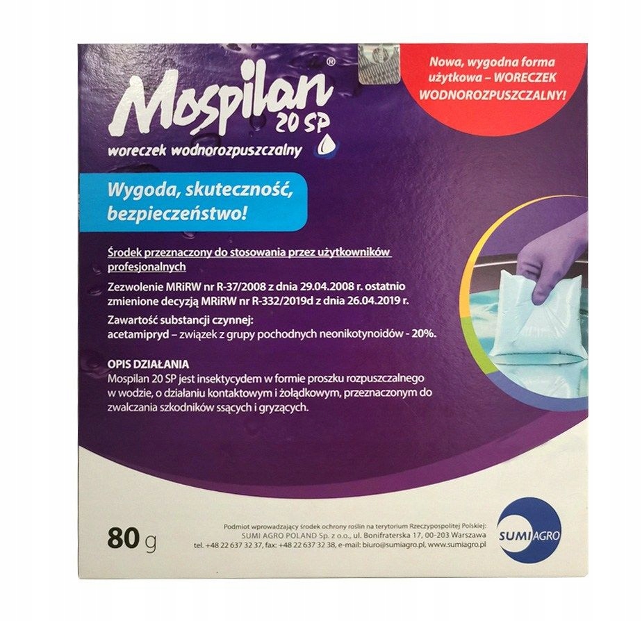 

Mospilan 20 Sp 80g Środek owadobójczy