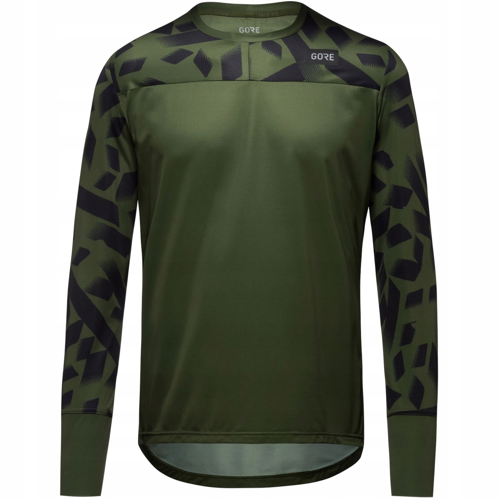 Gore Trailkpr Daily Ls Shirt Mens Utility Green/black S