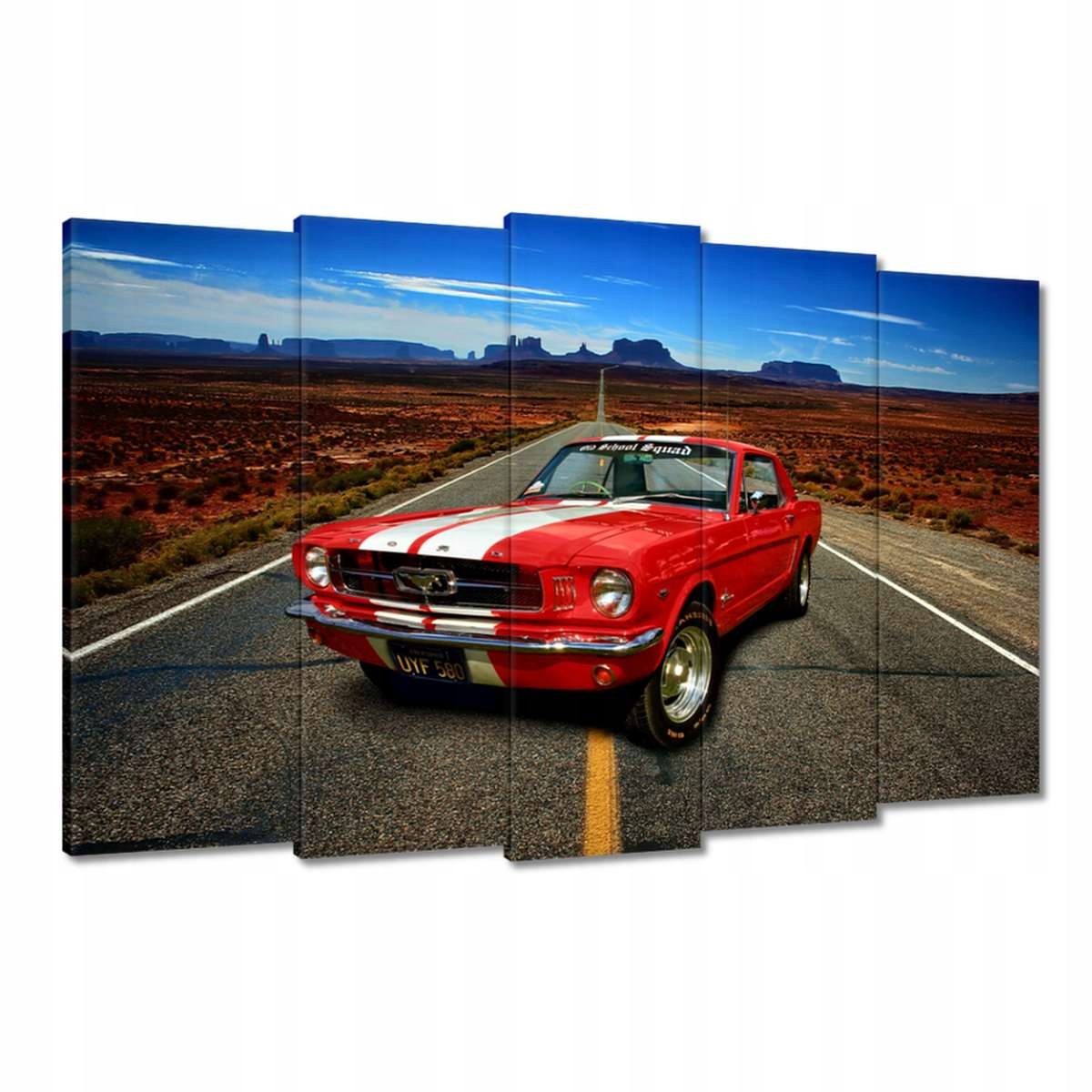 Obrazy 150x95 Červený Ford Mustang Usa