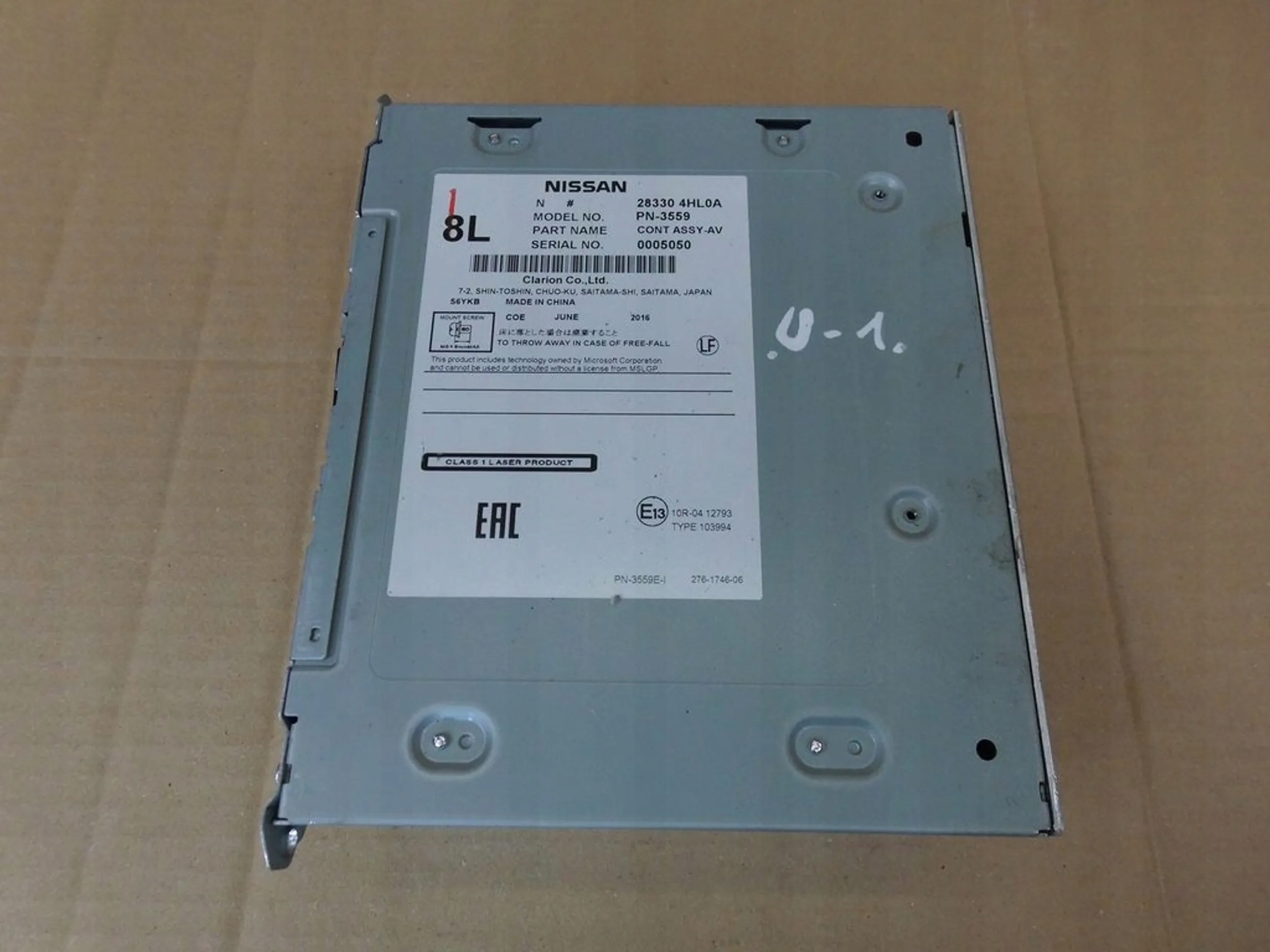 Infiniti Q50 radio CD Navigation 28330 4HL0A