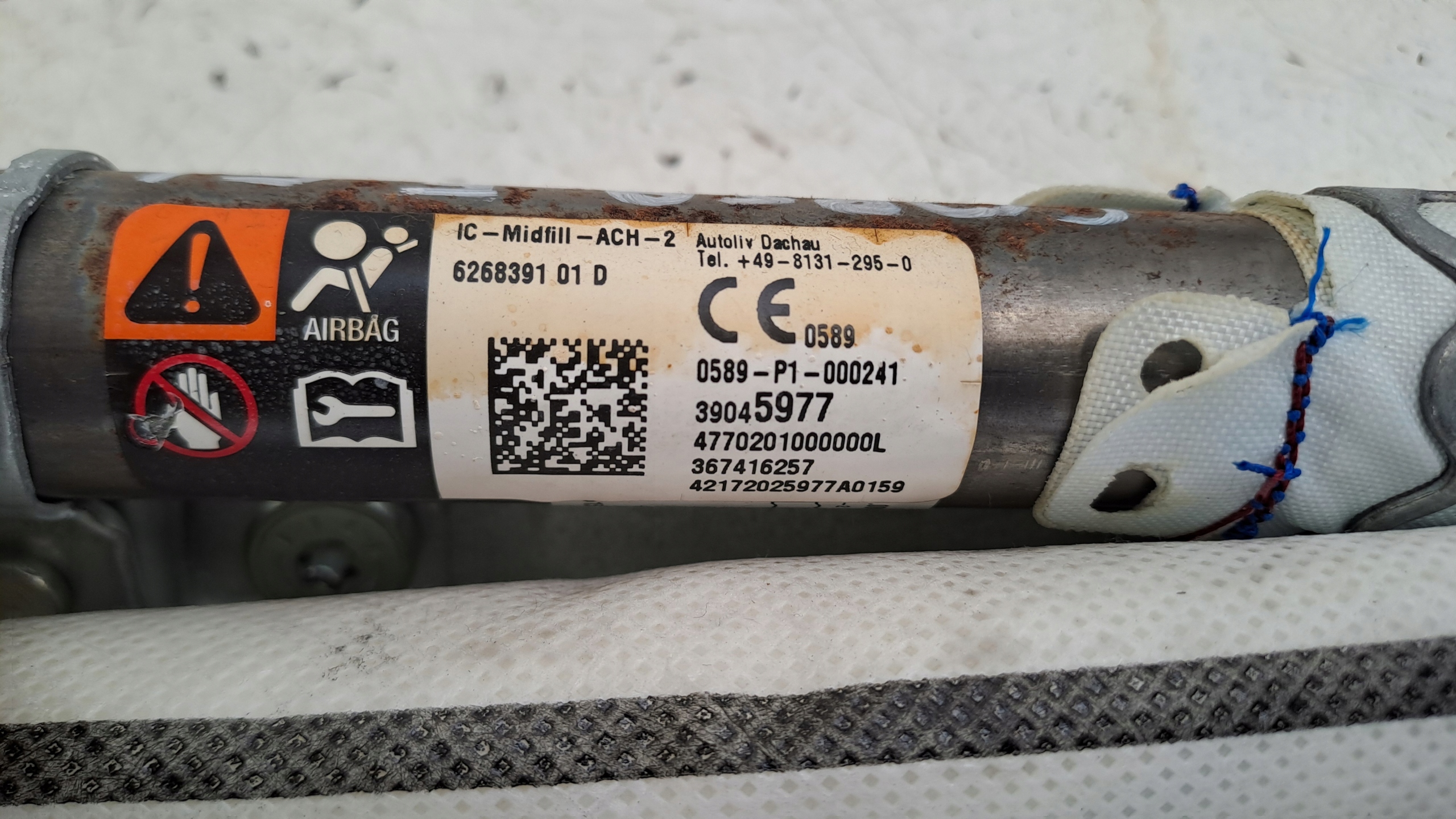 Dachvorhang Airbag links 39045977 Opel Corsa E